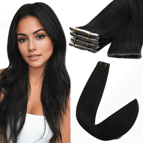 High-Quality Tape-In Hair for a Seamless Style,hand tied hair extensions near me,tape extensions placement_wefts