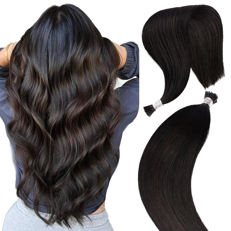 I Tip Hair Extensions Human Hair - High-Quality, Cuticle-Intact for Longevity