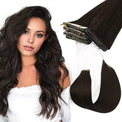 Premium Tape-In Hair Natural  Blended Look,hand tied hair extensions near me,tape extensions placement_wefts