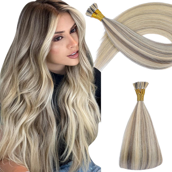 Premium I Tip Hair Extensions – Reusable, Tangle-Free, Long-Lasting Volume