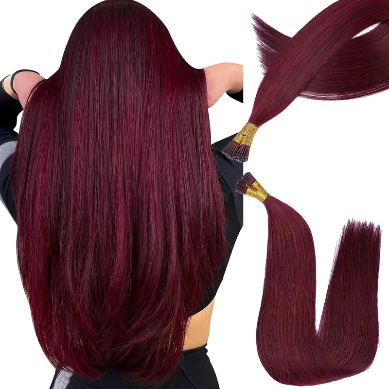 Premium I Tip Hair Extensions – Reusable, Tangle-Free, Long-Lasting Volume