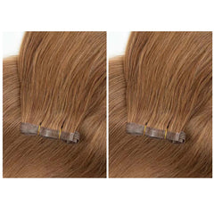 Invisible Seamless PU SKin Weft Human Hair Injected PU Wefts