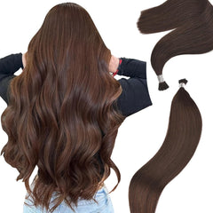 I Tip Hair Extensions Human Hair - Customizable Color and Length Options