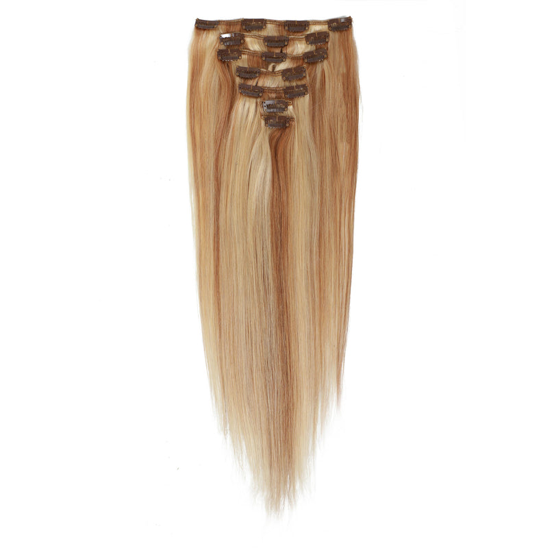 7Pcs Full Head Clip In Human Hair Extensions – Soft, Shiny & Natural Finish