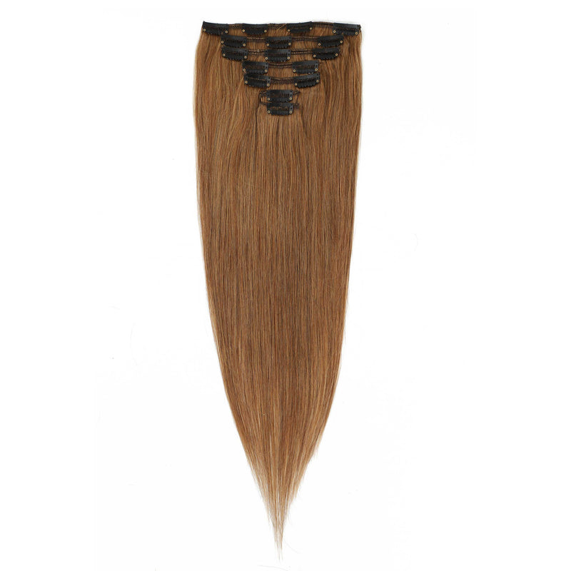 7Pcs Full Head Clip In Human Hair Extensions – Soft, Shiny & Natural Finish