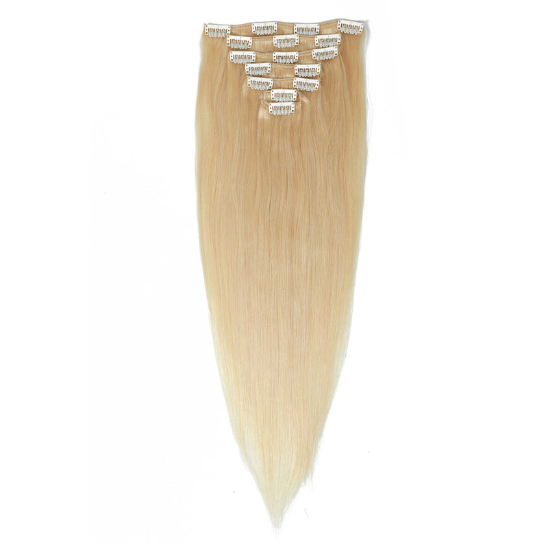 7Pcs Full Head Clip In Human Hair Extensions – Soft, Shiny & Natural Finish