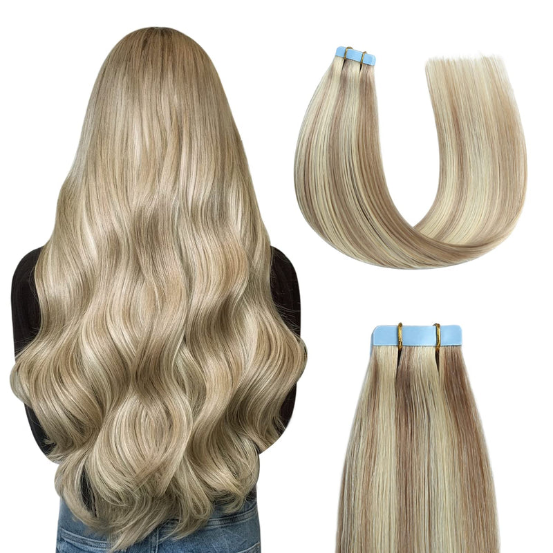 Cuticle Aligned Invisible Tape Hair Extensions