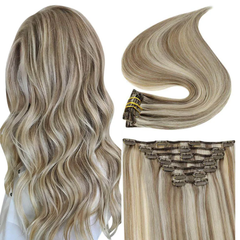 Remy Human Hair Clip-In Extensions 7 Pieces for Thick Hair