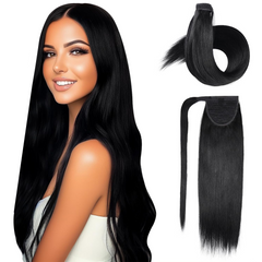 100% Human Hair Ponytail Wig - Soft, Silky, Natural Looking Extensions for Long-lasting Style