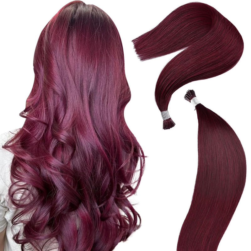 I Tip Hair Extensions Human Hair - Customizable Color and Length Options