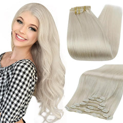 Remy Human Hair Clip-In Extensions 7 Pieces for Thick Hair