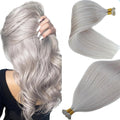 #Silver I itip Hair Extensions