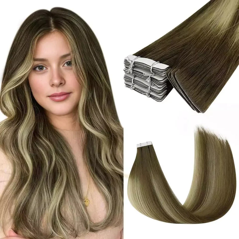 Premium Tape-In Hair Extensions,placement of tape in hair extensions,wigs tape hair_wefts