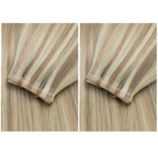 Invisible Seamless PU SKin Weft Human Hair Injected PU Wefts