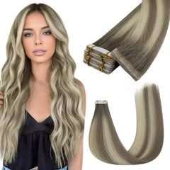 Premium Tape-In Hair Extensions,placement of tape in hair extensions,wigs tape hair_wefts