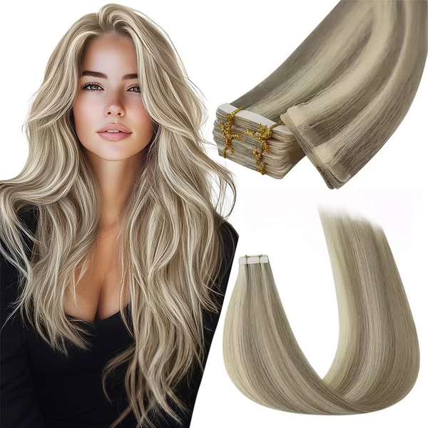 Soft & Silky Tape-In Hair Extensions-Custom Length,hand tied hair extensions near me_wefts