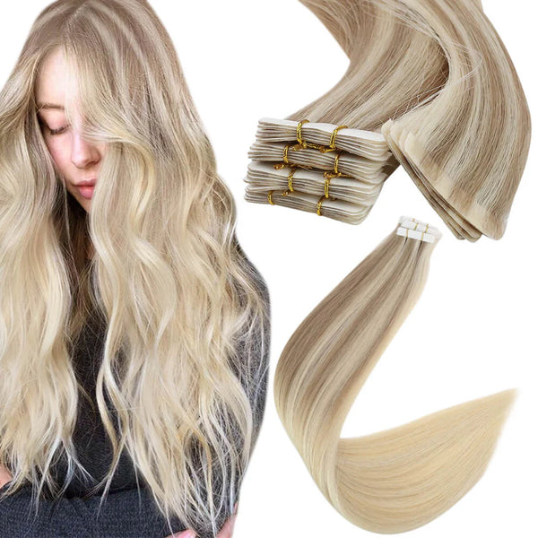 Soft & Silky Tape-In Hair Extensions-Custom Length,hand tied hair extensions near me_wefts