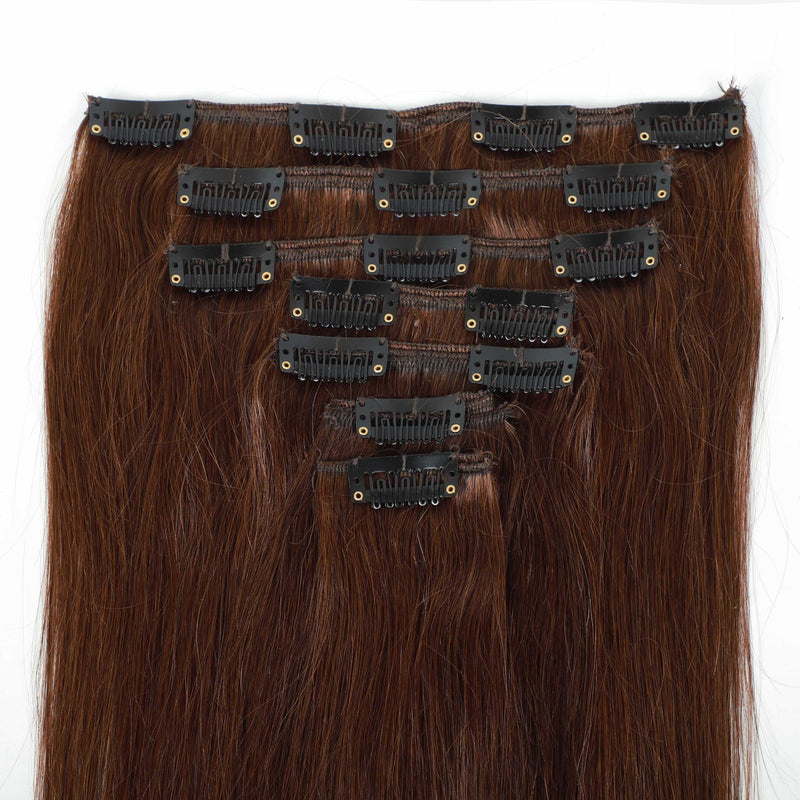 7Pcs Full Head Clip In Human Hair Extensions – Soft, Shiny & Natural Finish