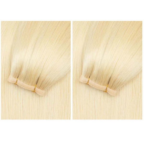 Invisible Seamless PU SKin Weft Human Hair Injected PU Wefts