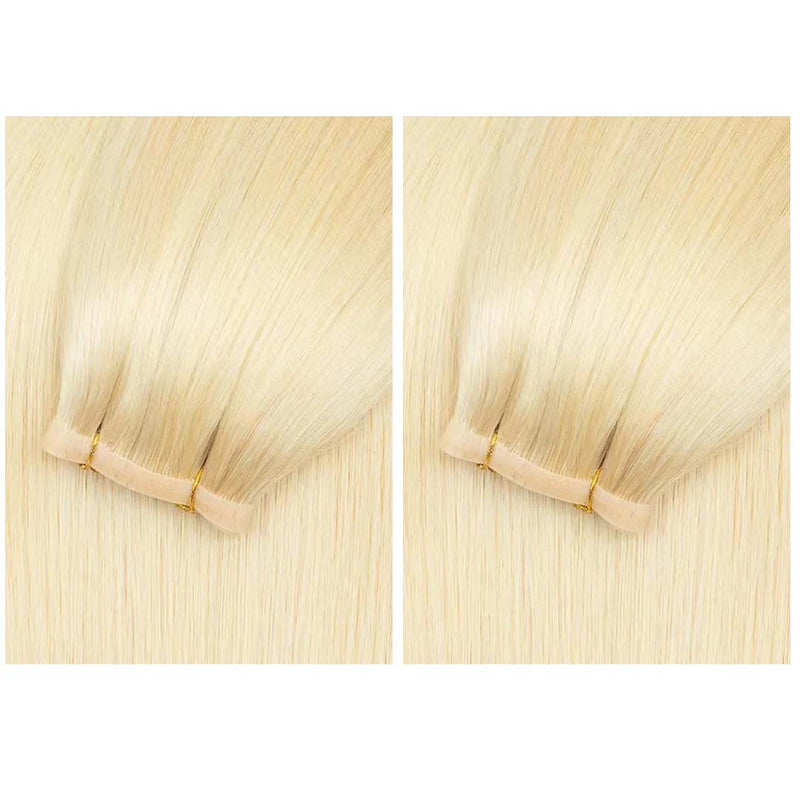 Invisible Seamless PU SKin Weft Human Hair Injected PU Wefts