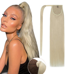 Luxury Virgin Human Hair Clip-In Ponytail | Wrap-Around Extension for Effortless Volume