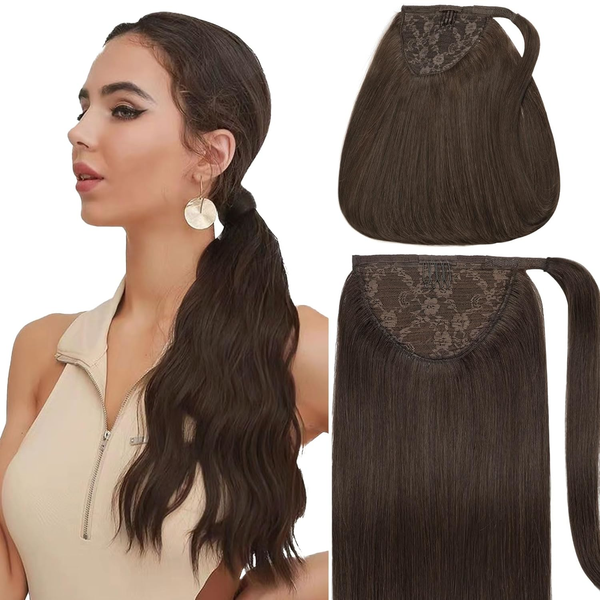 Virgin Human Hair Ponytail Extensions: Achieve a Natural, Lustrous Long Ponytail in Minutes