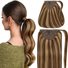 Luxe Virgin Hair Ponytail Extensions: Perfect for Parties, Weddings, or Everyday Glamour