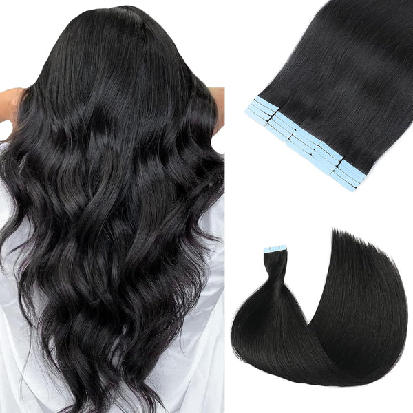 Invisible Hold Tape-In Hair Extensions – No Glue,No Damage,Placement Of Tape In Hair Extensions